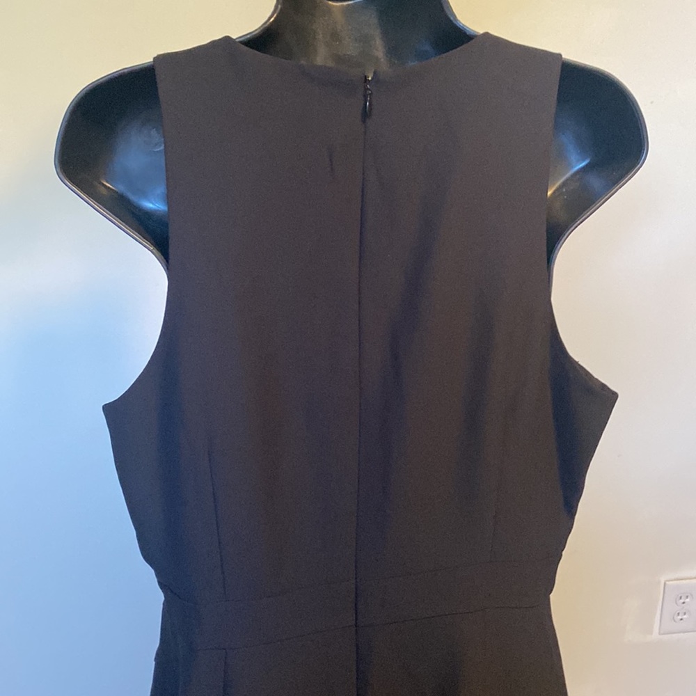 PRE-OWNED WOMEN’S Banana Republic Ruffle Wrap Racerback Dress, Black - Picture 7 of 14